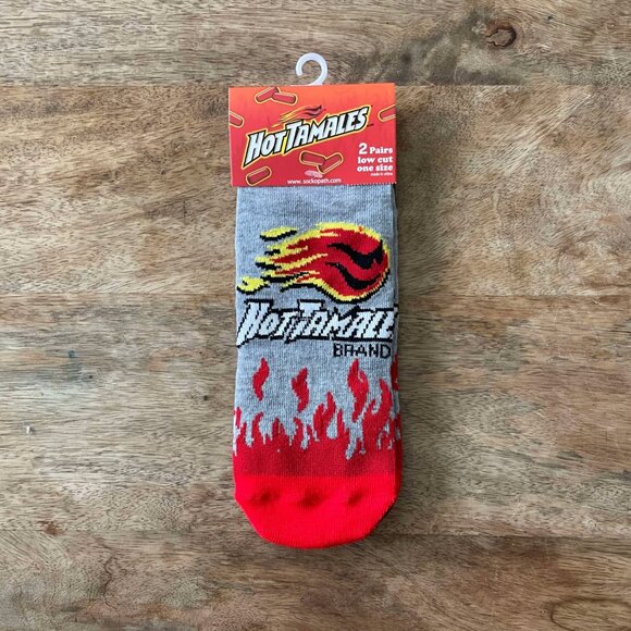 5/$20 NEW 2Pk Adult Hot Tamales Candy Socks - Picture 1 of 4